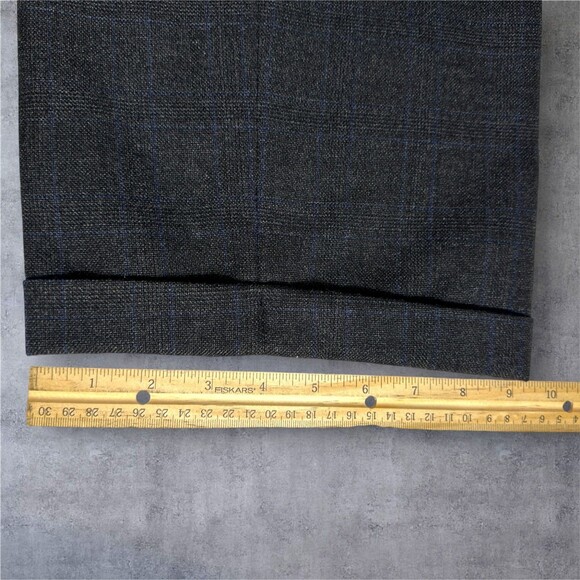 POLO RALPH LAUREN Mens 2 Piece Suit Blazer 46L Pant 38Wx32L Gray Wool Made Italy - Picture 12 of 16